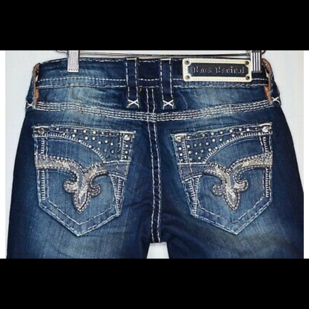 ✨Rock Revival Henna Embellished Skinny Denim *SOLD
